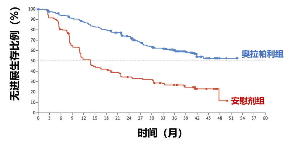 靶向药奥拉帕利让60%患者3年内不复发，超标准治疗两倍！